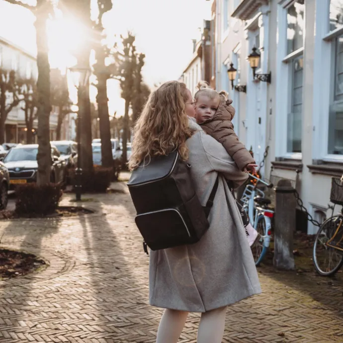 Mozz Beloved Diaper Backpack cognac