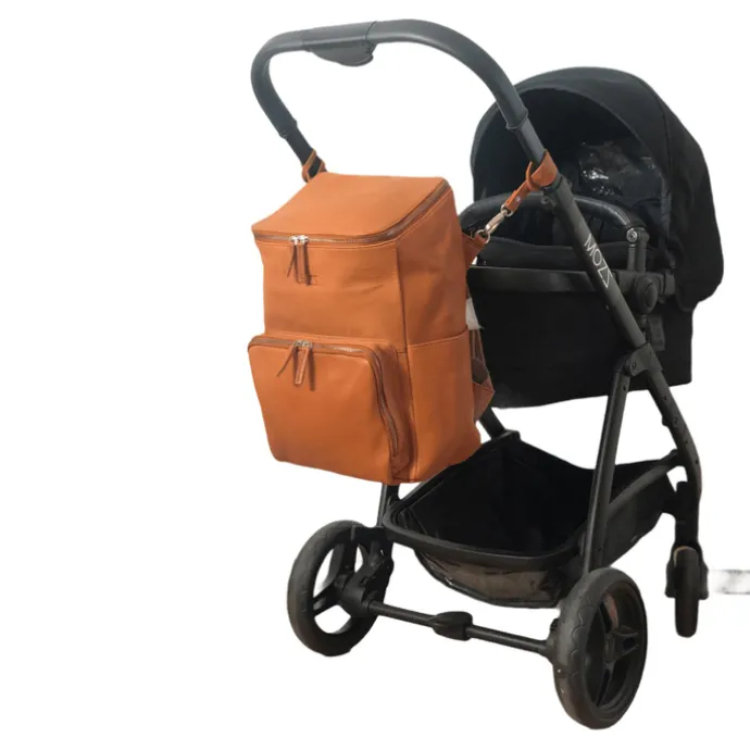 Mozz Beloved Diaper Backpack cognac