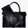 Mozz Croco Lola Bag Luiertas black