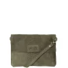 Mozz Luieretui Crossbody Suede snake olive