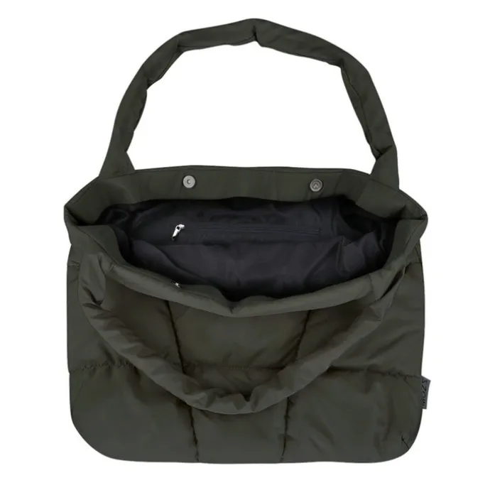 Mozz Mom Bag Puffy Shopper olive green
