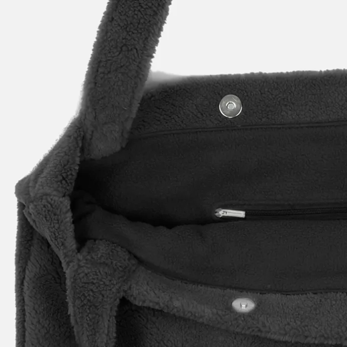 Mozz Mom Bag Teddy dark grey