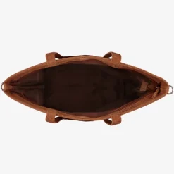 Mozz Momsbag Snake Shopper cognac