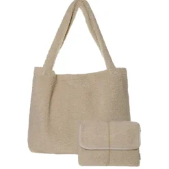Mozz Set Teddy Mom Bag - Luieretui ecru