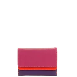 Mywalit Ladies Double Flap Purse Wallet sangria multi
