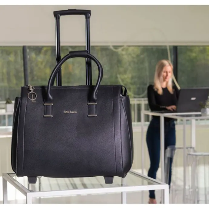 Olivia Lauren College Business Trolley zwart