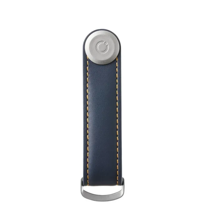 Orbitkey Premium Leather 2.0 Keyholder navy / tan