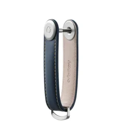 Orbitkey Premium Leather 2.0 Keyholder navy / tan
