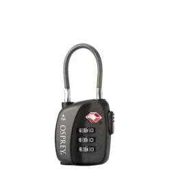 Osprey TSA 3 Dial Cable Lock black
