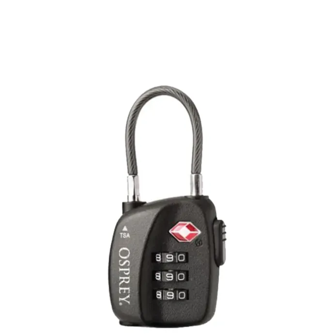 Osprey TSA 3 Dial Cable Lock black