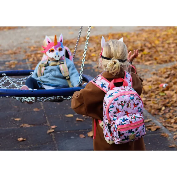 Pick & Pack Birds Backpack S soft pink