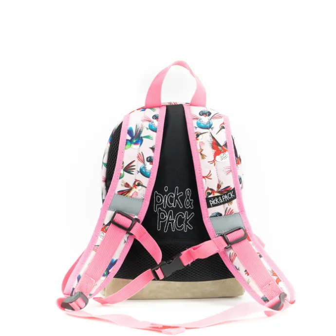 Pick & Pack Birds Backpack S soft pink