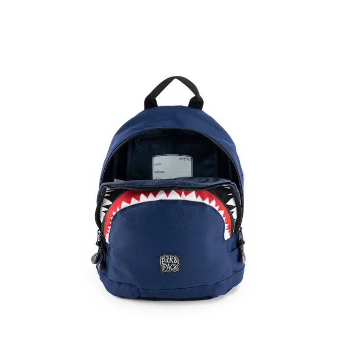 Pick & Pack Shark Shape Backpack S navy