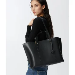 Pinko Carrie Shopper Big Pelle Botta black