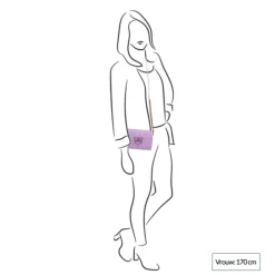 Pinko Love Click Mini Chevron purple tulip