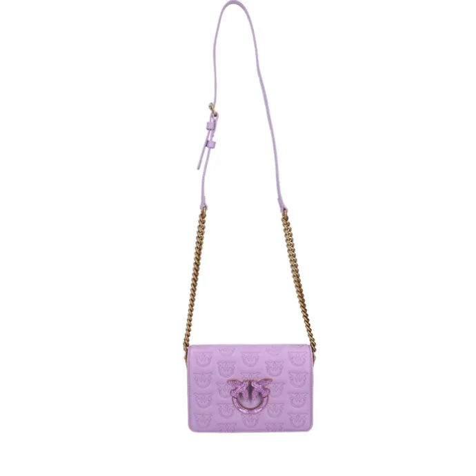 Pinko Love Click Mini Chevron purple tulip