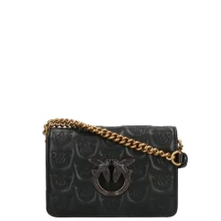 Pinko Love Click Mini Chevron black