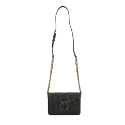 Pinko Love Click Mini Chevron black