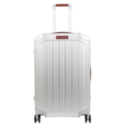 Piquadro Alu Medium 4 Wheel Trolley grigio / cuoio