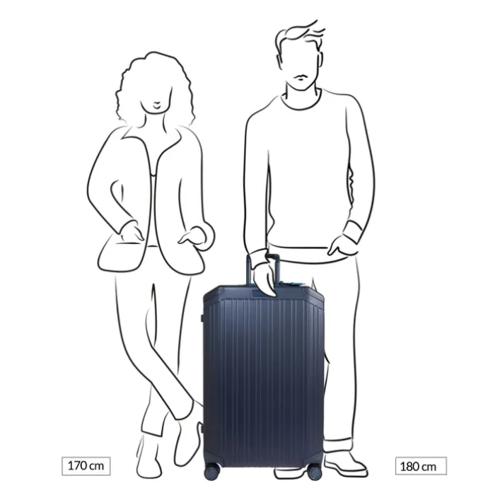 Piquadro ALU-B2 Large Trolley 79 blue