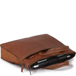 Piquadro Black Square Small Expandable Computer Bag 15.6