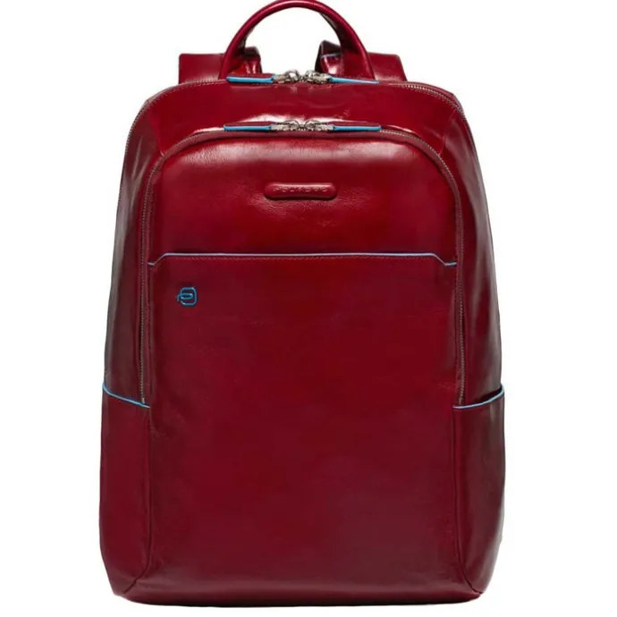 Piquadro Blue Square Backpack red