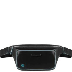Piquadro Blue Square Bum Bag iPad Mini black