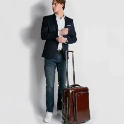 Piquadro Blue Square Cabin Trolley brown