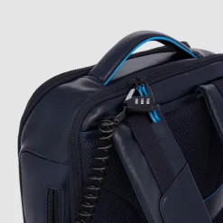 Piquadro Blue Square Computer Backpack Plain With iPad Pro brown