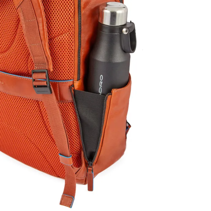 Piquadro Blue Square Computer Backpack With iPad Pro black