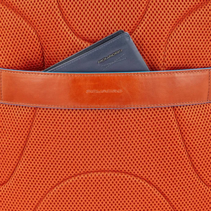Piquadro Blue Square Computer Backpack With iPad Pro black