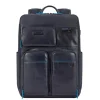 Piquadro Blue Square Computer Backpack With iPad Pro blue