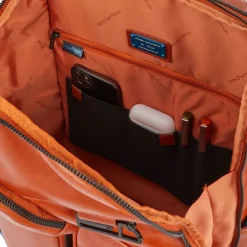 Piquadro Blue Square Computer Backpack With iPad Pro blue