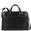 Piquadro Blue Square Computer Portfolio Briefcase 15'' black