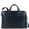 Piquadro Blue Square Computer Portfolio Briefcase 15'' night blue