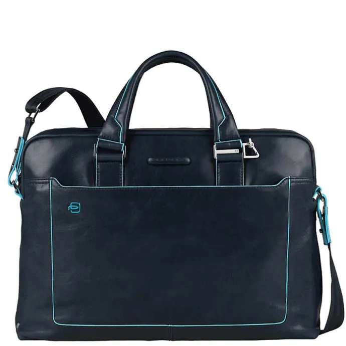 Piquadro Blue Square Computer Portfolio Briefcase 15'' night blue