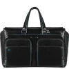 Piquadro Blue Square Duffel Bag black