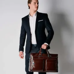 Piquadro Blue Square Duffel Bag black