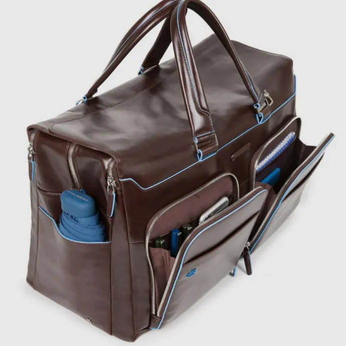 Piquadro Blue Square Duffel Bag black