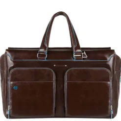 Piquadro Blue Square Duffel Bag brown