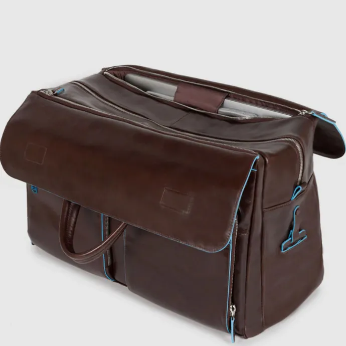 Piquadro Blue Square Duffel Bag brown
