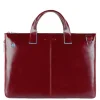 Piquadro Blue Square Expandable Slim Computer Bag 15.6" red