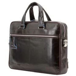Piquadro Blue Square Organized Laptop & iPad Case brown