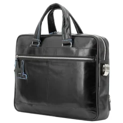 Piquadro Blue Square Organized Laptop & iPad Case black