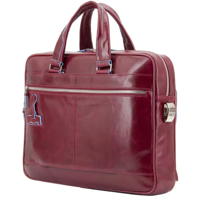 Piquadro Blue Square Organized Laptop & iPad Case red