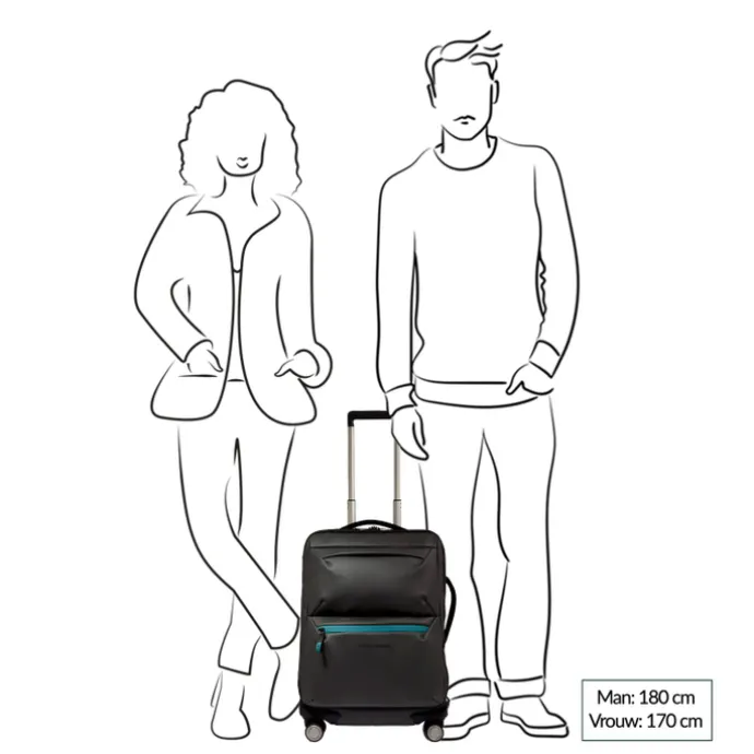 Piquadro C2OW Slim Cabin Spinner 55 verde