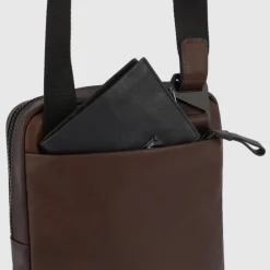 Piquadro Harper iPad Crossbody Bag blue