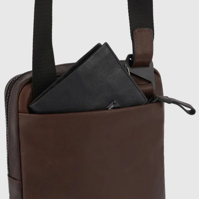 Piquadro Harper iPad Crossbody Bag blue