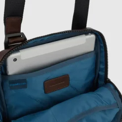 Piquadro Harper iPad Crossbody Bag blue