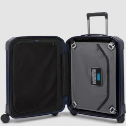 Piquadro PQ-Light Cabin Trolley 55 cobalt blue